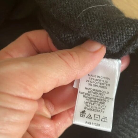 Black sweater with white elbow hole/patches from Nordstrom - Picture 8 of 8